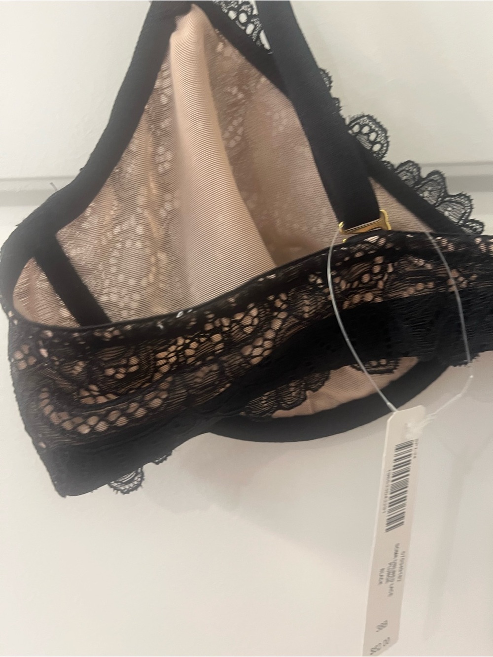 Soma Black Lace Underwire Bra with Nude Lining - Picture 6 of 6